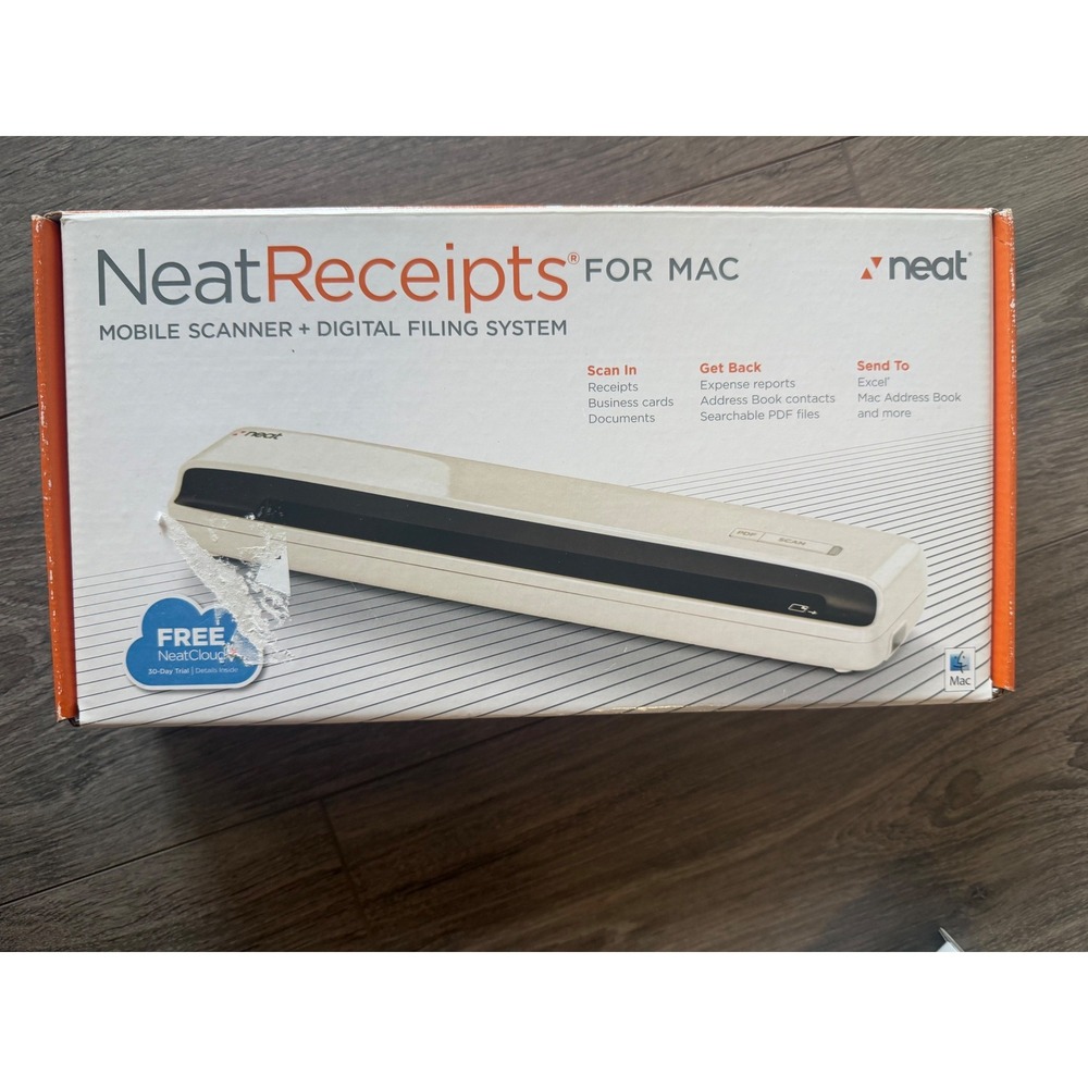 Neat Receipts Mobile Document Scanner Digital Filing System USB PC/Mac